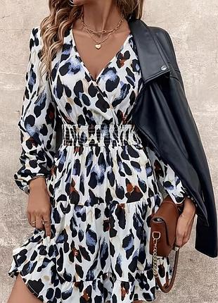 🥰 сукня в леопардовий принт shein xl