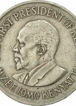 Кения 1 шиллинг 1975 год. монеты мира