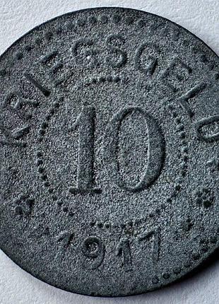 Германия нотгельд город ламбрехт 10 пфеннигов 1917 год монеты мира
