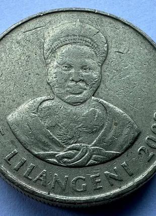 Эсватини свазиленд 1 лилангене 2003 год монеты мира