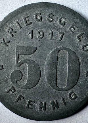 Германия нотгельд город виттен 50 пфеннигов 1917 год монеты мира
