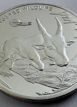 Конго - дрк 10 франків 2007 рік вимираючі види - антилопа монети світу