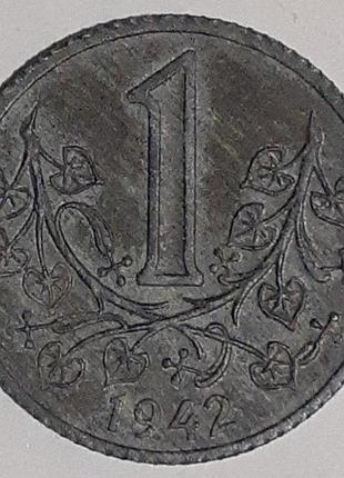 Богемія та моравія 1 крона 1942 рік монети світу
