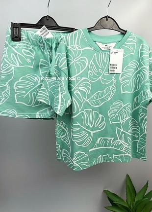 Детский летний костюм, комплект футболка и шорты на мальчика h&amp;m 4-5 года 110 см