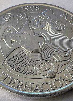 Португалия международный год океанов 1000 эскудо 1998 год 27 грамм серебро 500 монеты мира