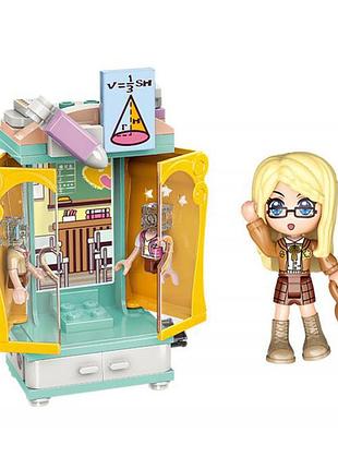 Конструктор bambi 34012-1/8 фигурка, аксессуары школьница