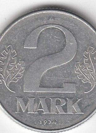 Германия 2 марки 1974 год монеты мира