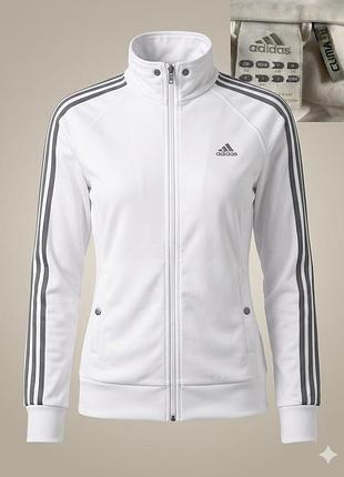 Спортивна біла жіноча куртка adidas originally розмір m l
