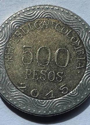 Колумбия 500 песо 2015 год монеты мира