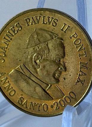 Ватикан пробна монета 50 євро центів 2000 рік монети світу