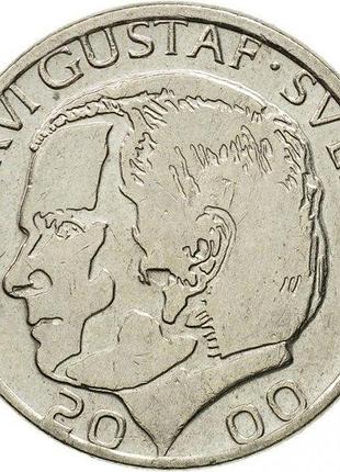 Швеція 1 крона 2000 рік монети світу