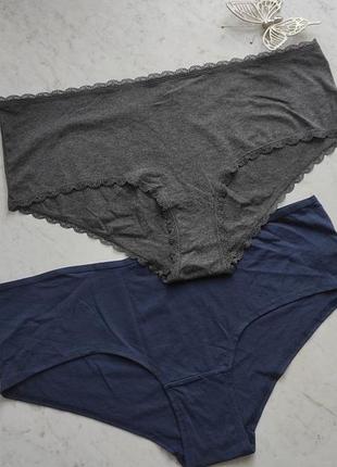 Женские хлопковые трусики набор 2 шт р. xxl c&amp;a нижняя