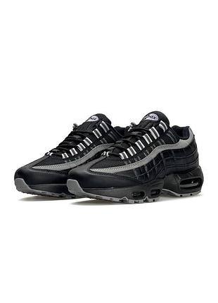 Чоловічі кросівки nike air max 95 all black grey