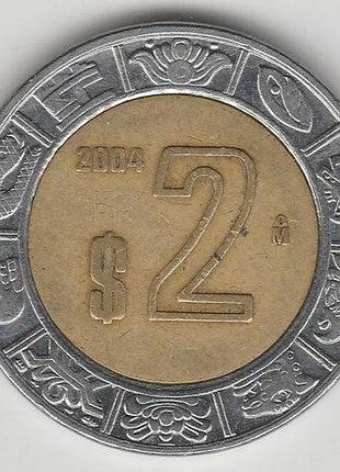 Мексика 2 доллара 2004 год монеты мира