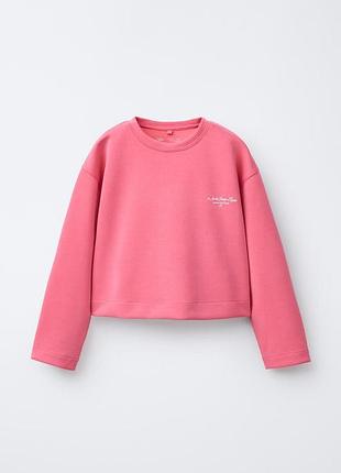 Подростковый спортивный костюм (свитшот + штаны) для девочки zara 8054/614 148 см малиновый