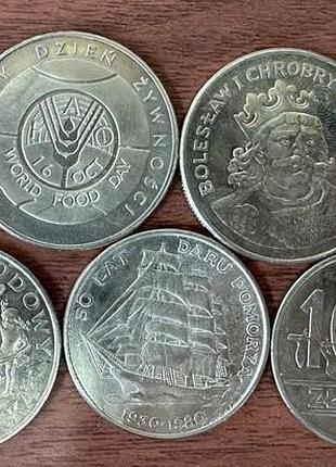 Польща набір колекційних монет 7 шт. без повторів монети світу