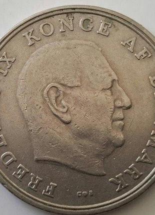 Данія 5 крон 1967 рік монети світу