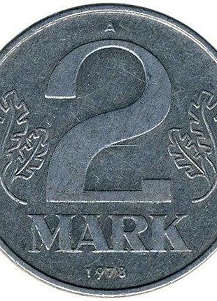 Германия 2 марки 1978 год монеты мира