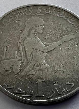 Туніс 1 динар 1983 рік монети світу