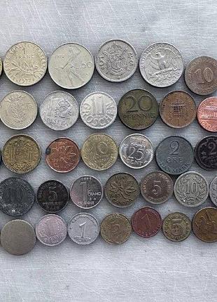 Монеты мира набор 50 штук