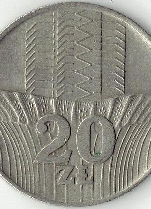 Польша 20 злотых 1974 год монеты мира