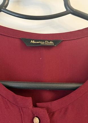 Сукня massimo dutti бордова 2