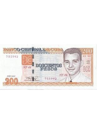 Куба 200 песо 2022 рік банкноти світу unc