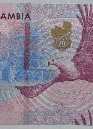 Замбия 20 квача 2024 год банкноты мира unc