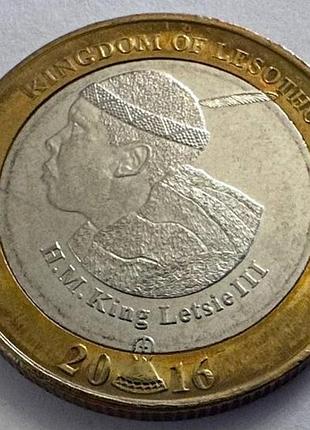 Лесото 5 молот 2016 год 50-я годовщина независимости монеты мира монеты мира