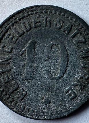 Німеччина нотгельд місто саверн 10 пфенігів 1917 рік монети світу