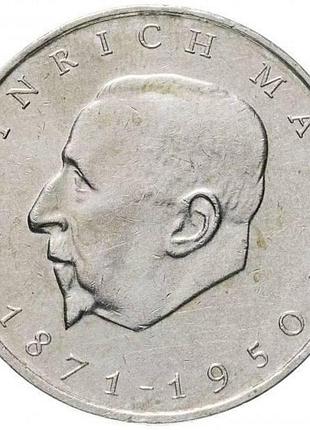 Німеччина - ндр 100-та річниця - народження генріха манна 20 марок 1971 рік монети світу