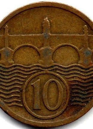 Чехословаччина 10 гелерів 1930 рік монети світу