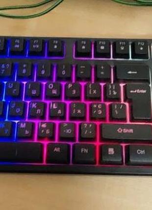 Клавиатура rztk kb 310 blacklit проводная б/в
