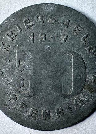 Германия нотгельд город виттен 50 пфеннигов 1917 год монеты мира