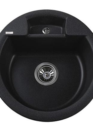 Гранитная мойка globus lux guron графит 480мм-а0001