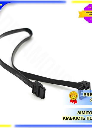 Dm кабель sata 0.45м специфікація 2.2 чорний загнутий із засувкою для підключення комп'ютера та пристр spe|lz