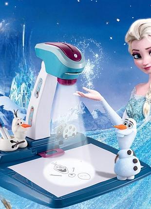 Доска для рисования с проектором disney frozen 2 холодное сердце 2 7115 синий