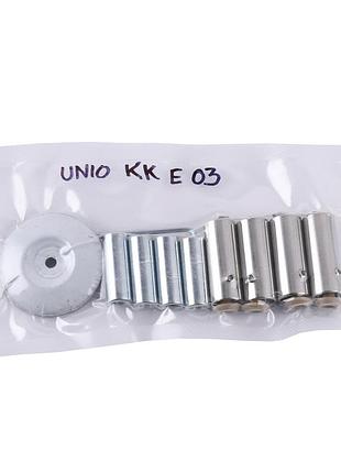 Unio kk e 03 комплект креплений полотенцесушителя электрического. хром