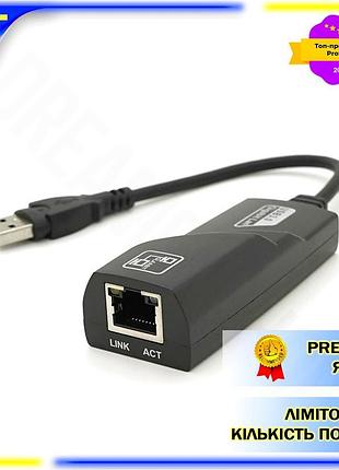 Dm конвертер usb 3.0 специфікація 2.2 у rj-45 gigabit чорний адаптер для підключення до мережі інтерне spe|lz