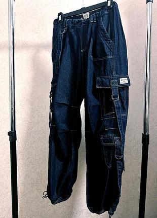 Широкие джинсы карго bdg / opium style / baggy / y2k
