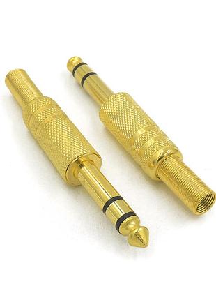 Разъем 6,3 мм стерео gold voltronic для пайки кабеля высококачественный аудиоразъем для звука dm-11