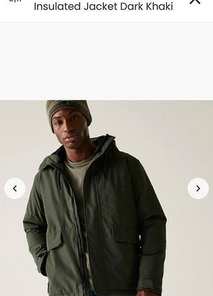 Чоловіча куртка men's sterlings waterproof insulated jacket | dark khaki