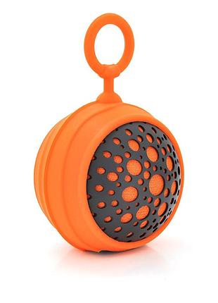 Портативная bluetooth колонка wave-110 jedel 2х3w черная и оранжевая беспроводная акустика для смартфоно dm-11