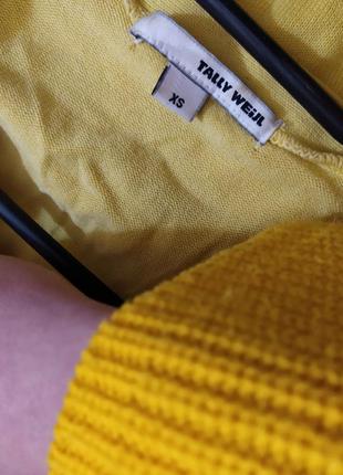 Желтая кофточка на пуговках, джемпер, кардиган tally weijl3 фото