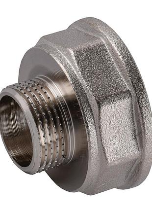 Переходник редукционный 1 1/4″ х 3/4″ вн никелированный восьмигранный nk643o optimum
