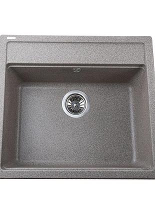 Гранитная мойка globus lux volta мокко 570х510мм
