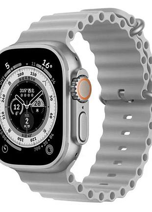 Ремешок ocean band для apple watch 42/44/45/46/49 mm ocean band stone светло серый
