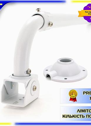 Кронштейн для камеры pipo pp-701 поворотный металлический телескопический для видеонаблюдения белый dm2-11