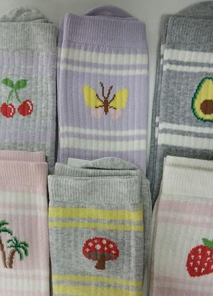 Носки шкарпетки з високою резинкою eur 31-34, 35-38, 39-42