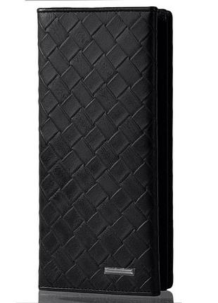 Чоловічий шкіряний гаманець wanlima 22501130258 black